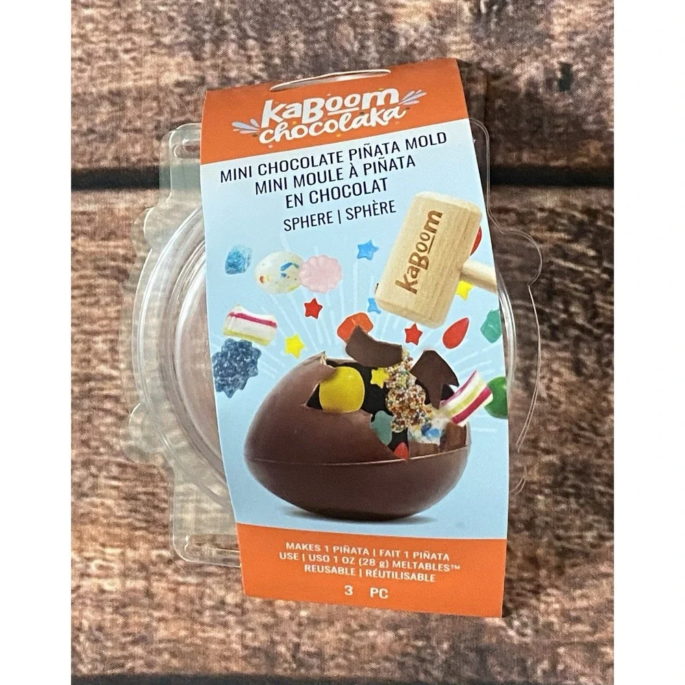 Kaboom Chocolaka Mini Chocolate Piñata Mold (Sphere) Plastic New
